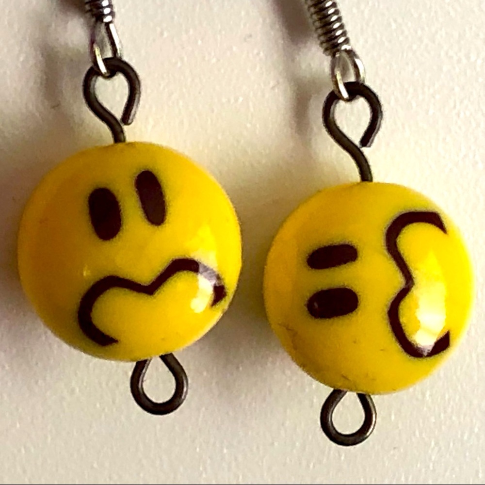 ☹️ New Hand Crafted Emoji Earrings ☹️